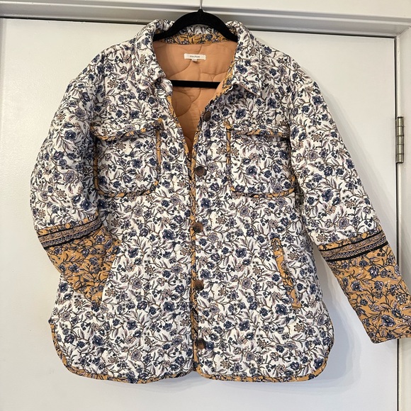 Quilted Floral Shacket XL - Picture 2 of 6